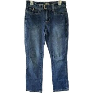 Lee Women's Natural Bootcut Below The Waist Dark Wash Boho Rodeo Denim Jeans 6
